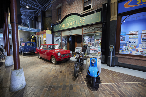 Classic vehicles on display