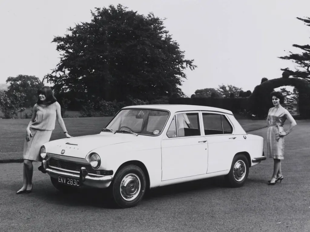 White car with women