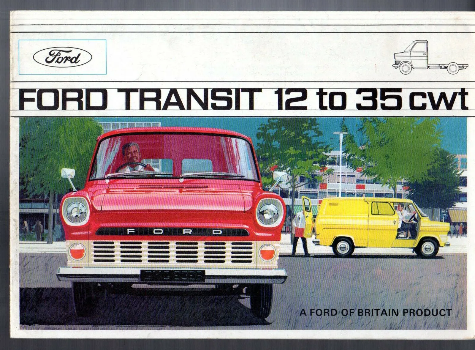 Red Ford Transit MK1