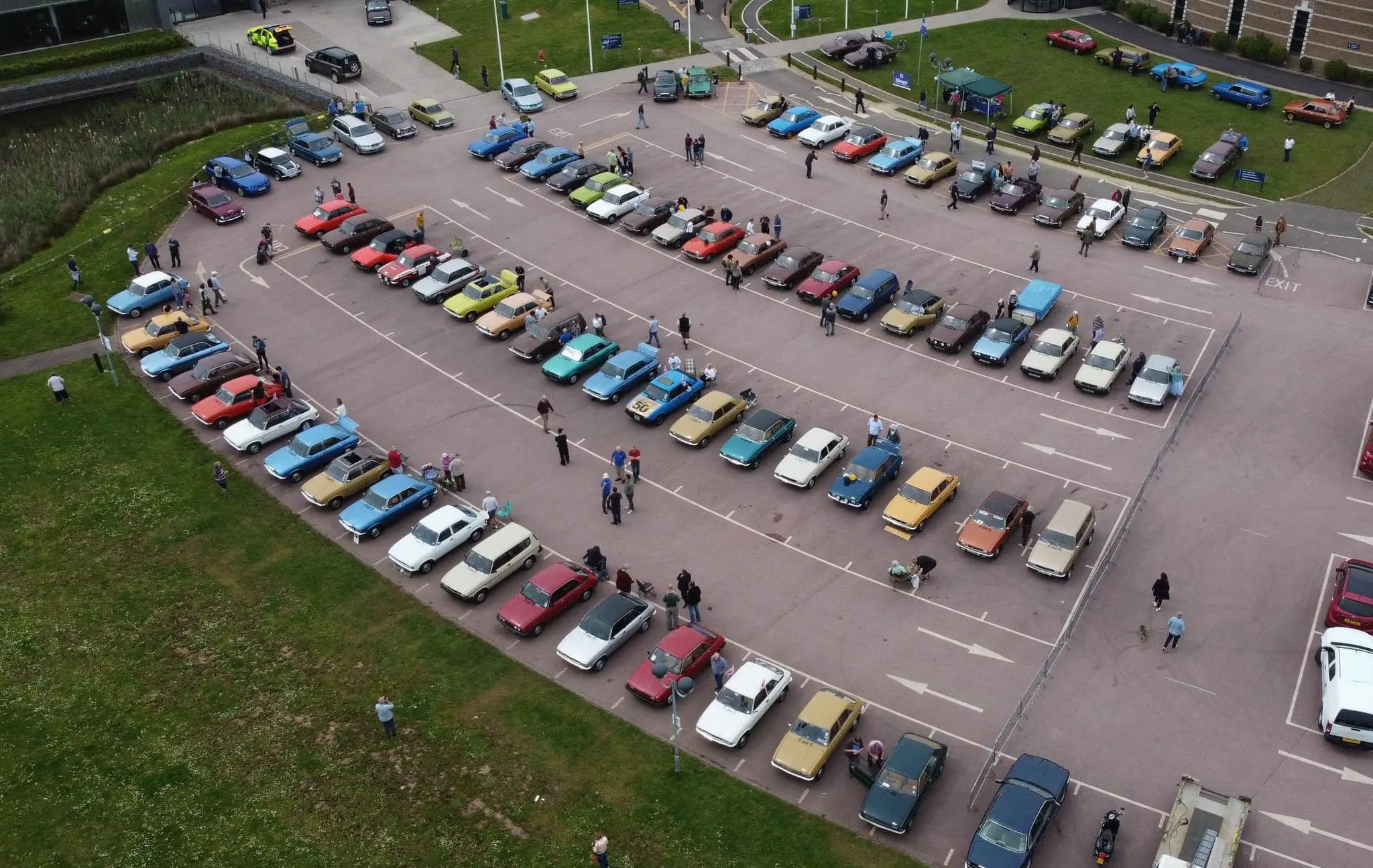 Car park from above
