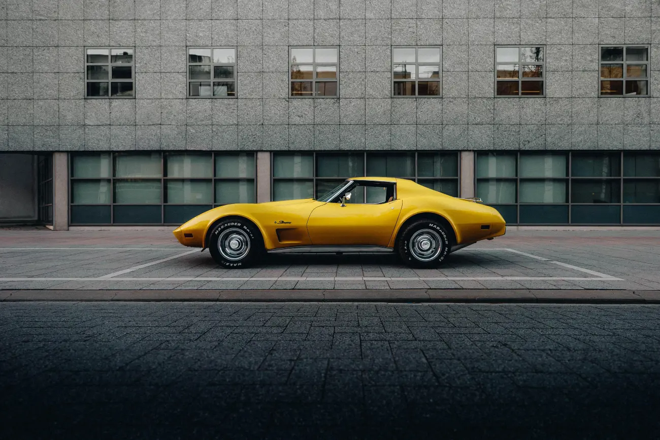Yellow Sports Classic Car
