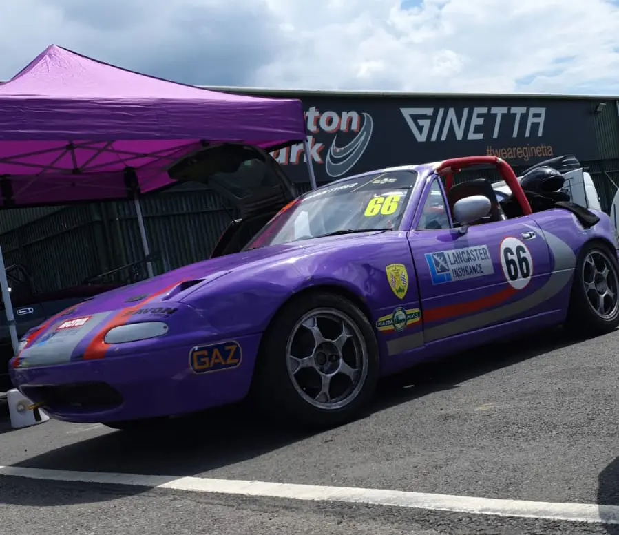 Purple Mazda MX-5