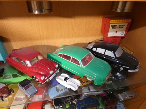 Green and Red Toy Car