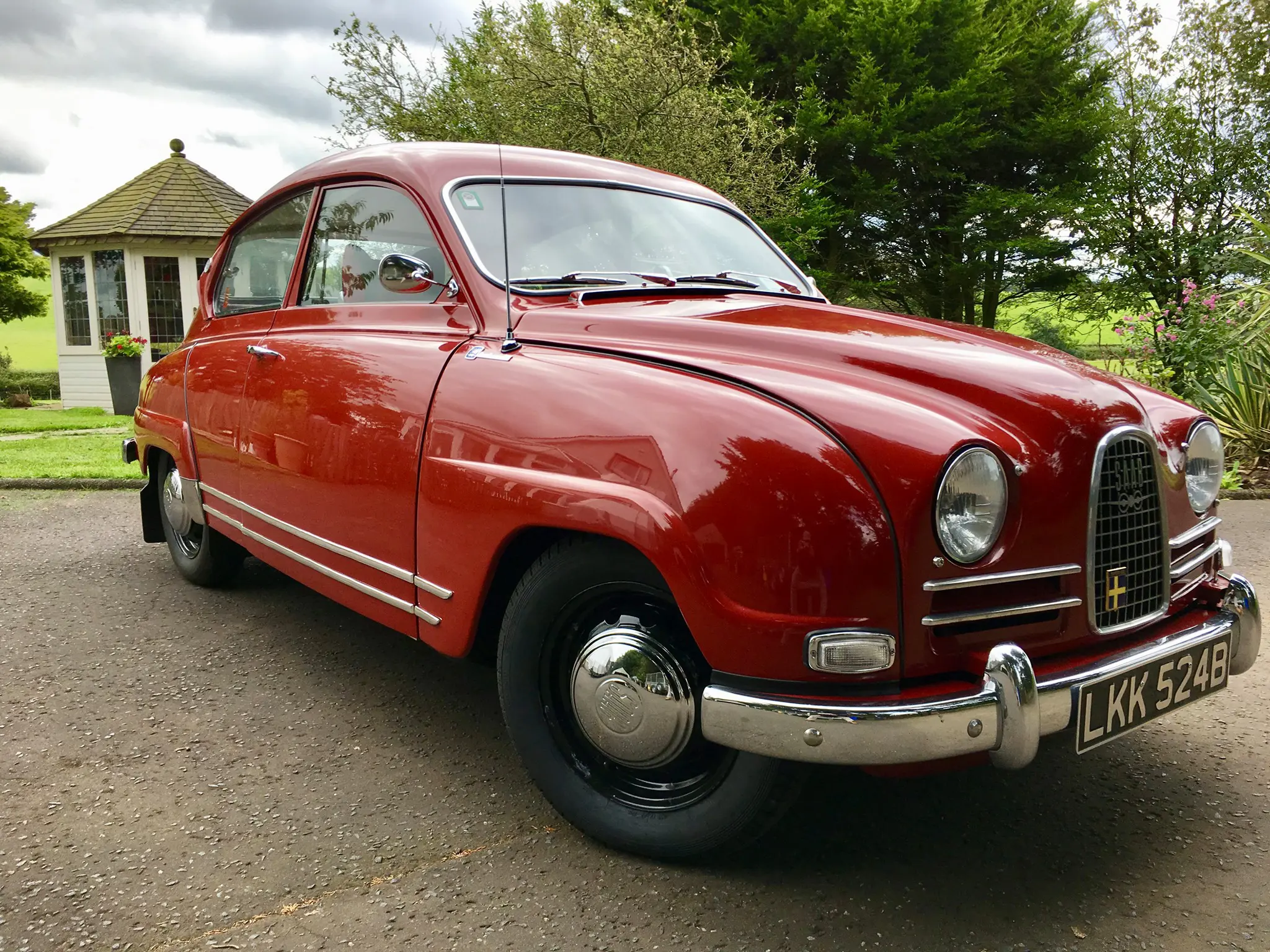 Classic Red Saab