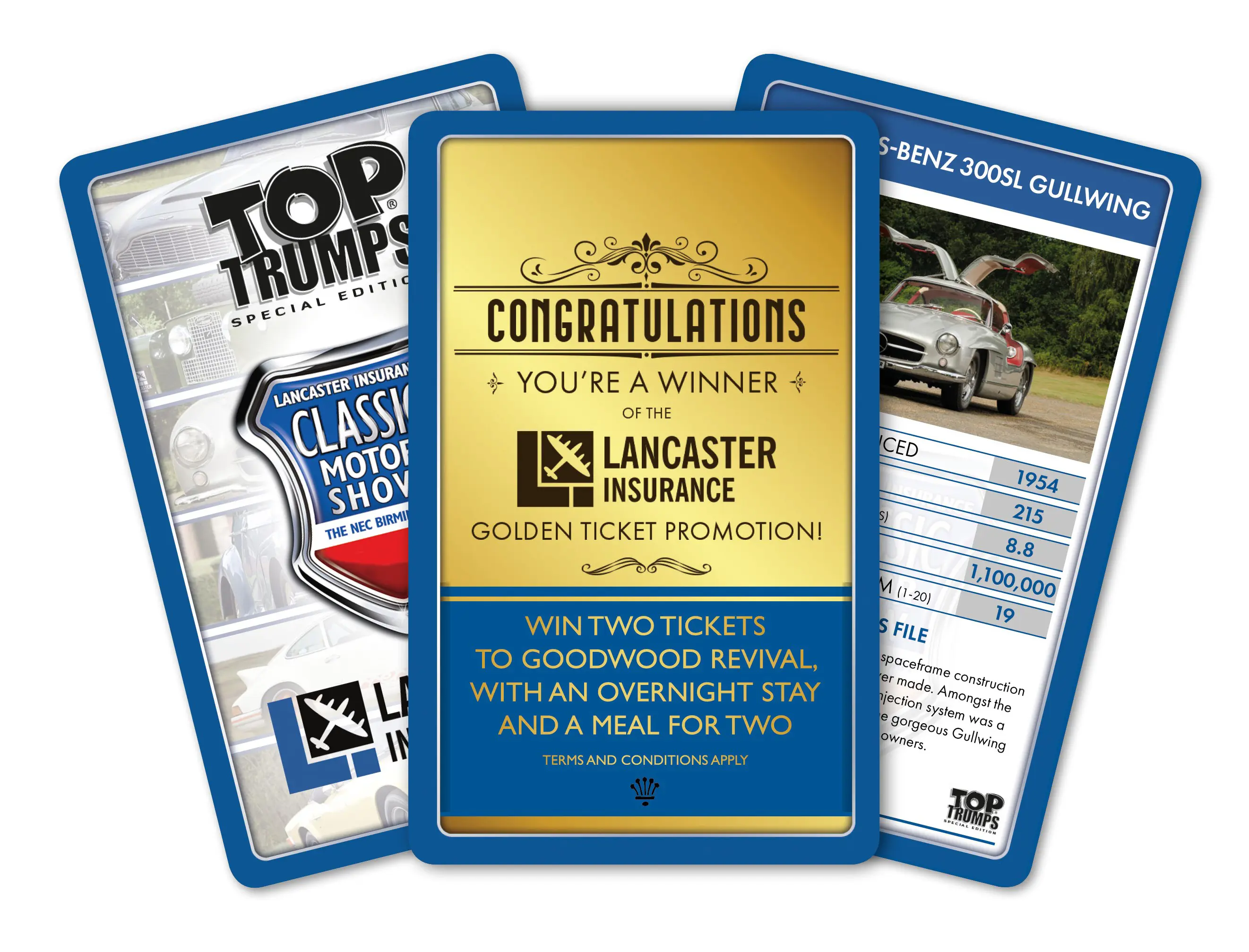 Top Trumps With Gold Card Artwork