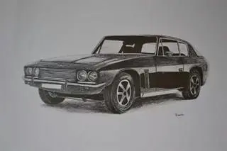 Classic Car Drawings 1