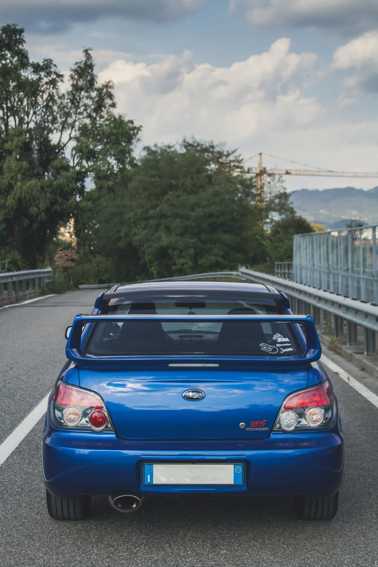 bootview picture of blue subaru impreza