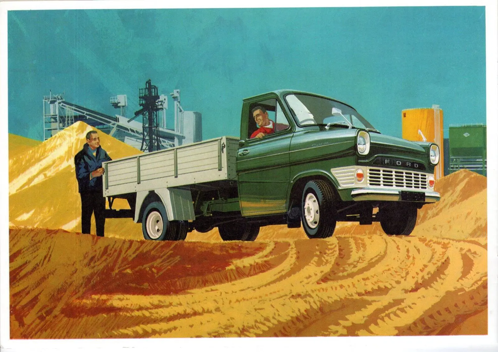 Green Ford Transit