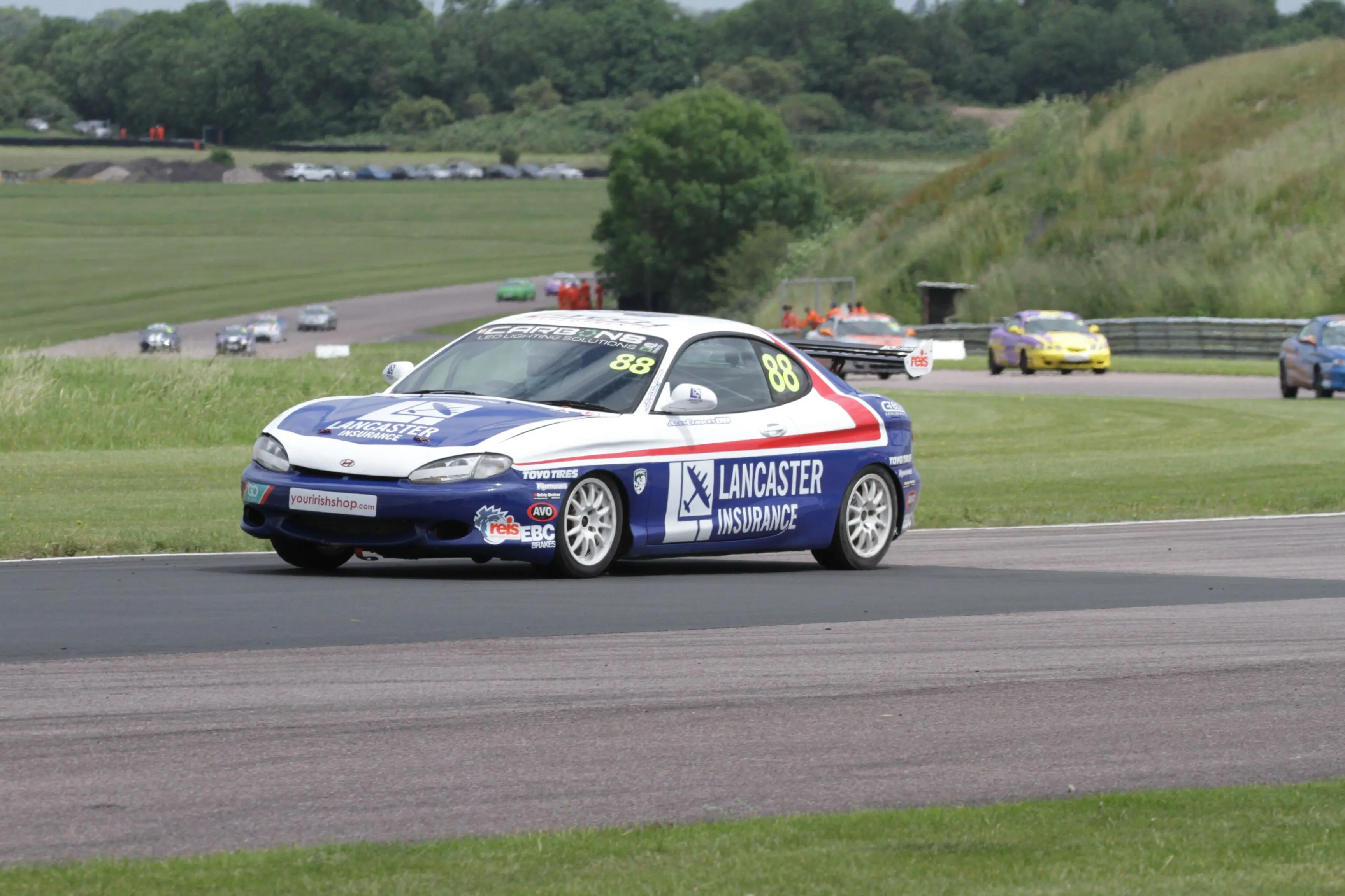 Alex leading the field at Thruxton