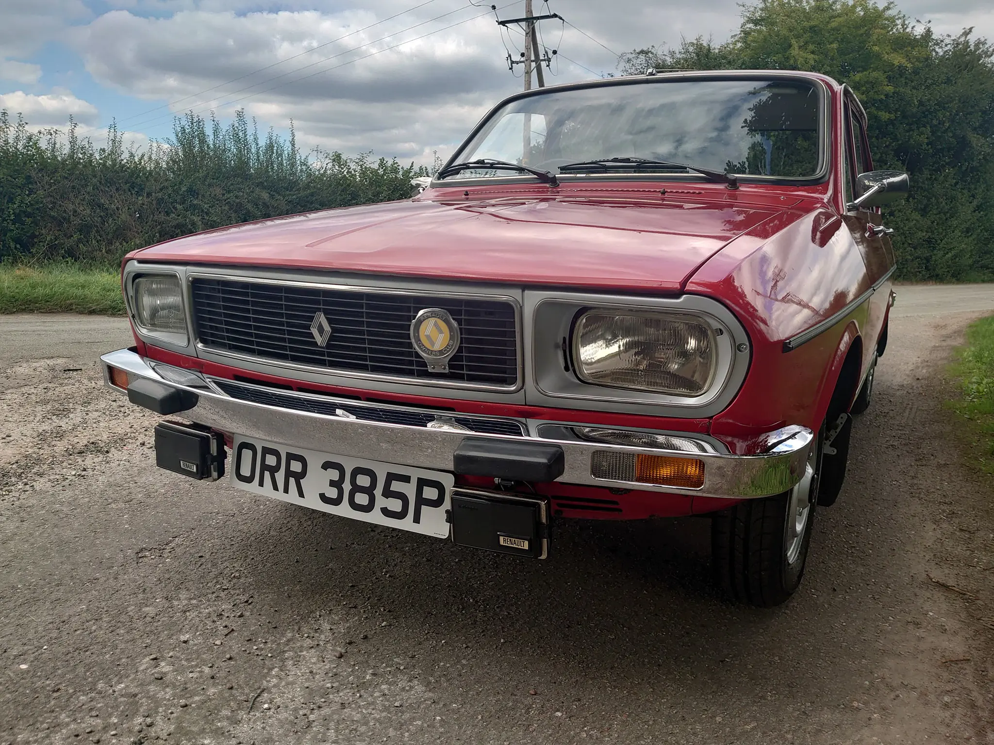 Red Renault Car Front