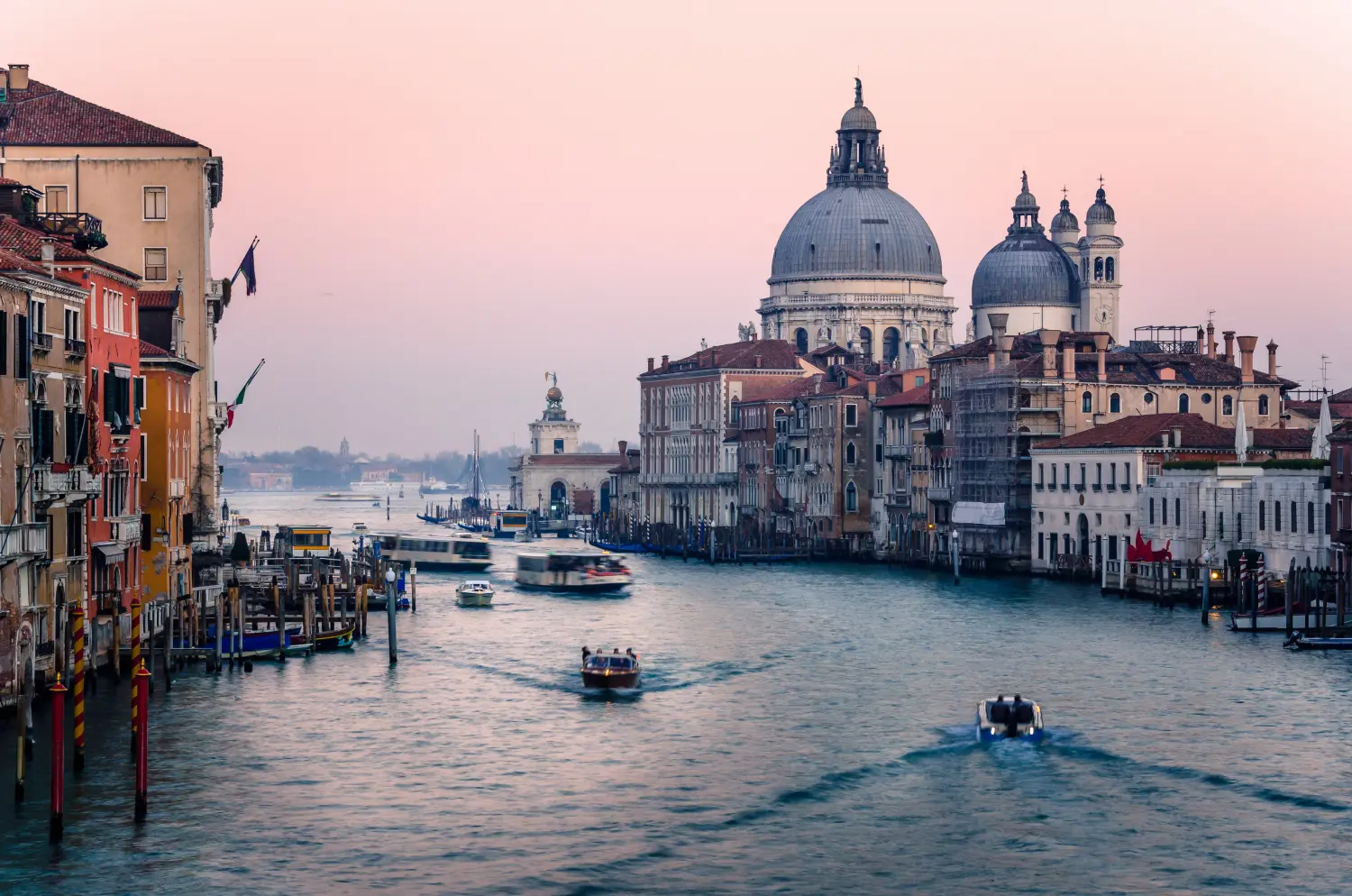 sunset view of venice