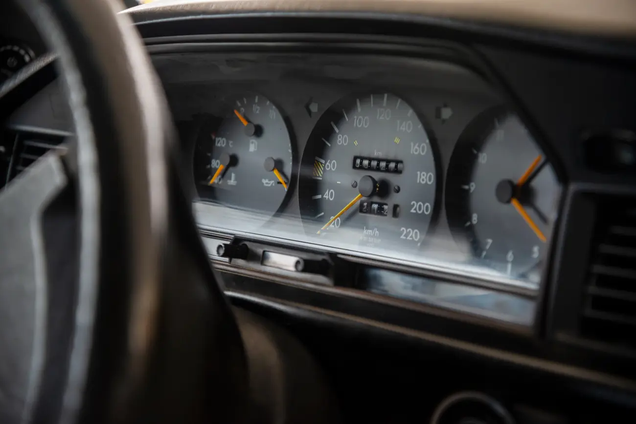 Classic car dashboard