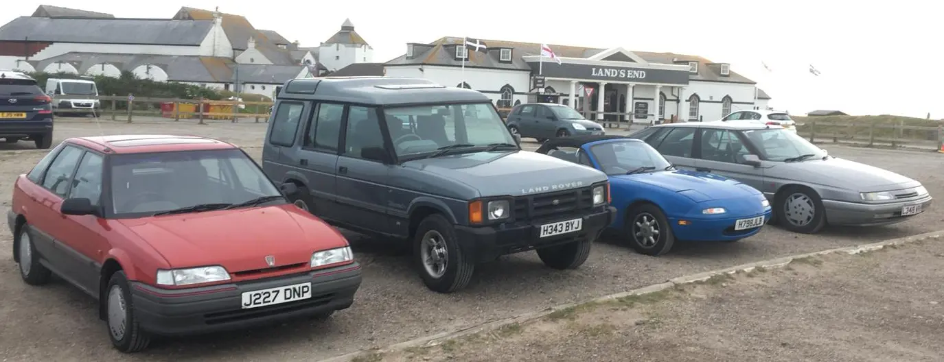 Four Cars At Lands End