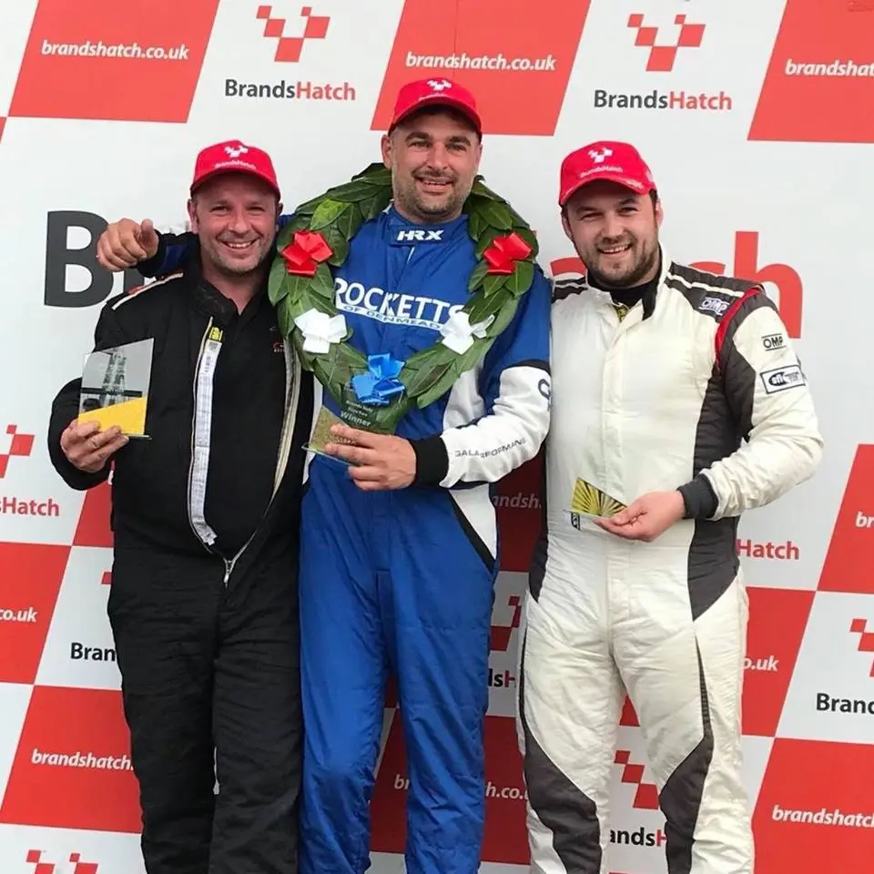 On the podium at Brandshatch