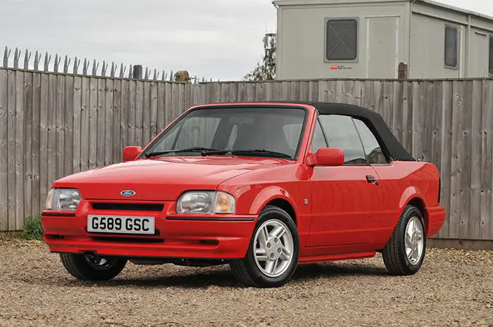 Mike Brewer's restored 1989 Ford Escort XR3i Cabriolet