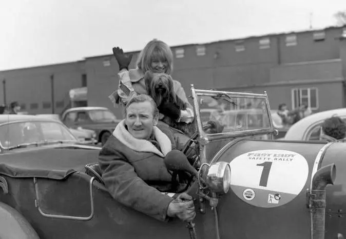Man and woman in car