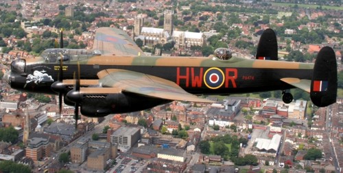 Spitfire Plane flying