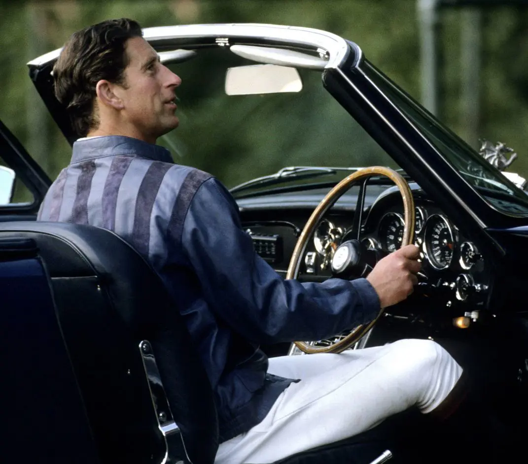 King Charles driving