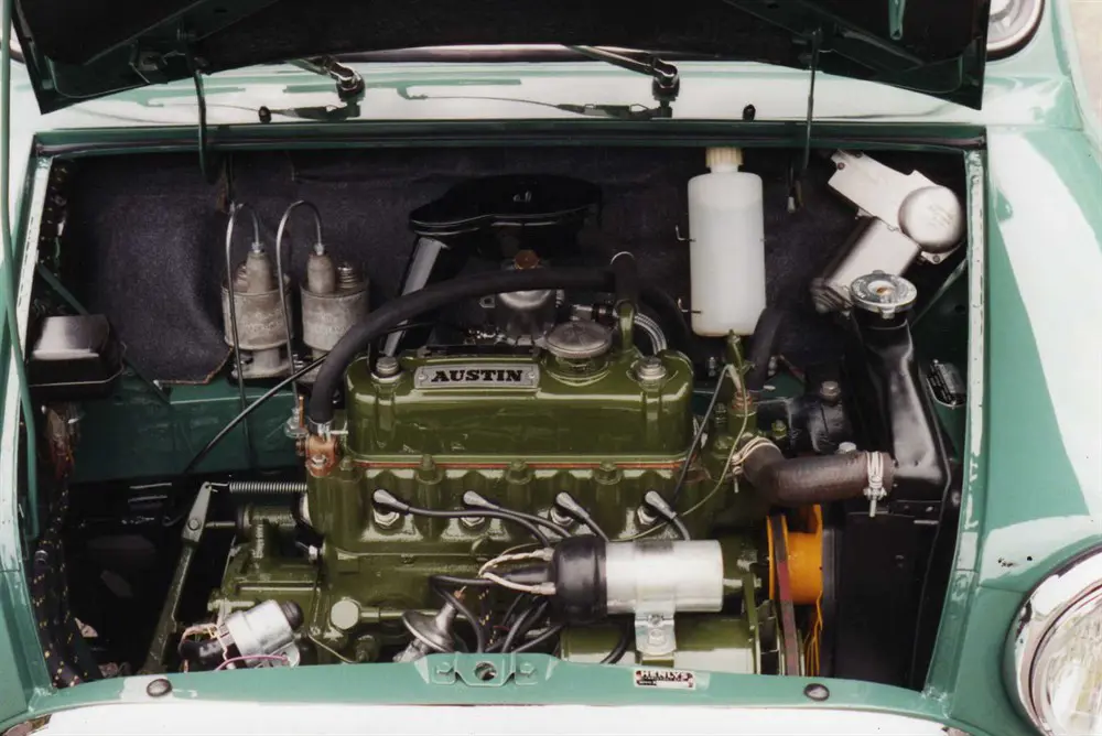 Engine bay of the Austin Super Seven