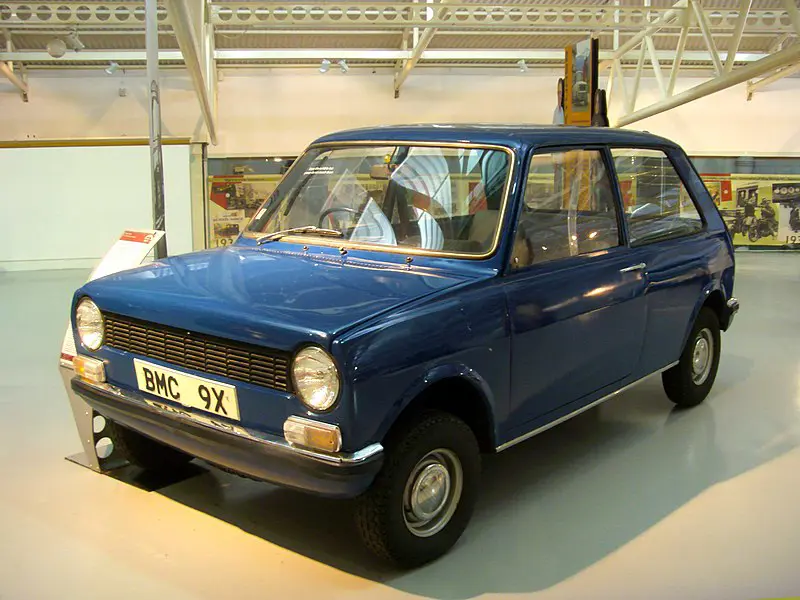 Small blue car