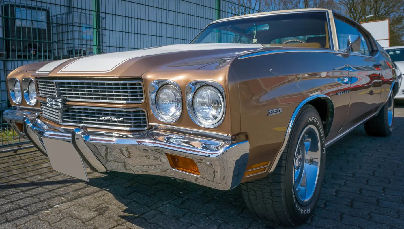 A brown Chevrolet Chevelle